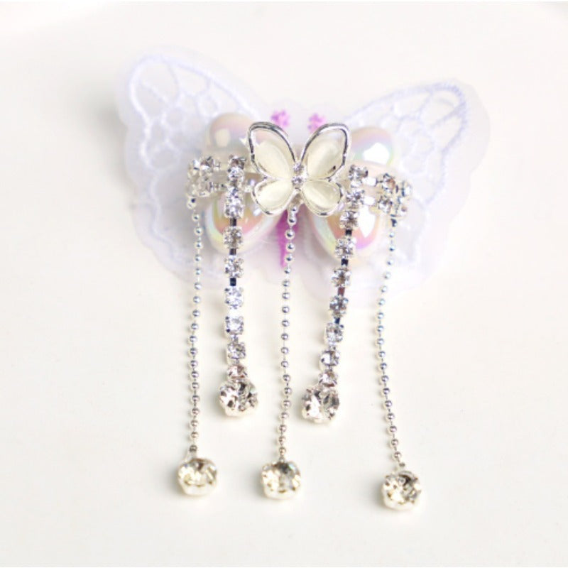 Wholesale 2pcs Fantasy Embroidery Bow Knots Pearl Plastic Beads